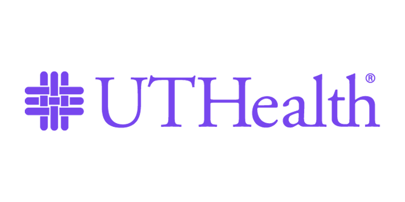 Purple version of UT Health's logo.